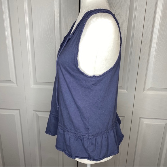 🔥SOLD🔥Abercrombie & Fitch Tank Top Slate Blue Size Small - Picture 9 of 16